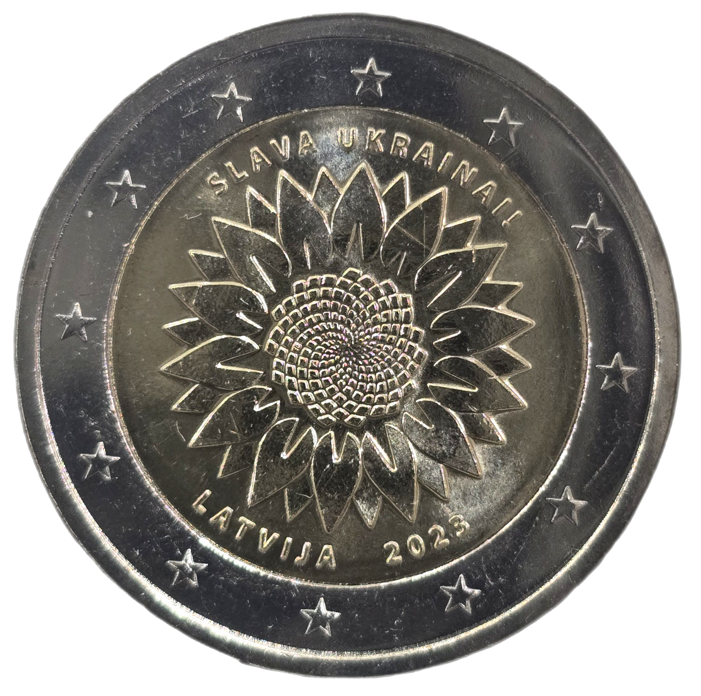 2 euros conmemorativa Girasol de Ucrania